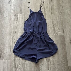 Zimmermann Midnight Blue Silky Romper